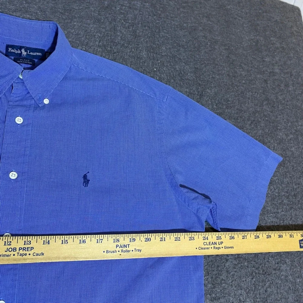 Lot of 2 Polo Ralph Lauren Blake Mens Medium Short Sleeve Button Down Shirts